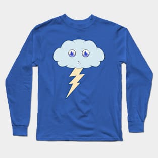 A fluffy worried cloud Long Sleeve T-Shirt